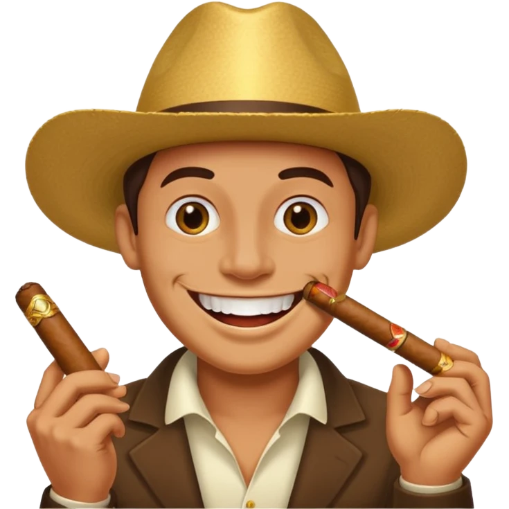 gold tooth with cigarnews emoji