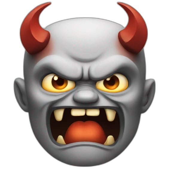 Angry demon emoji