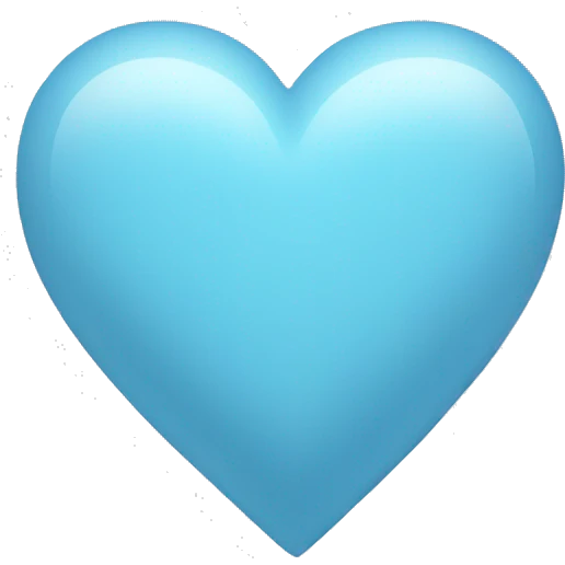 Light blue heart emoji