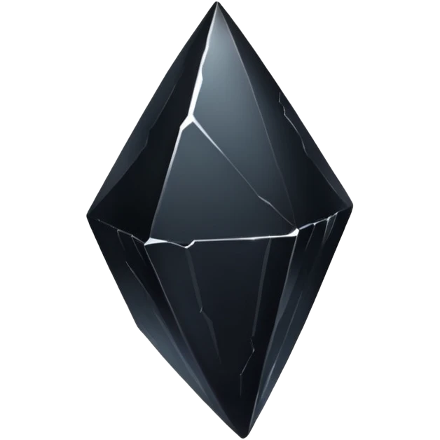 A raw obsidian shard with a glossy black surface.



































































 emoji