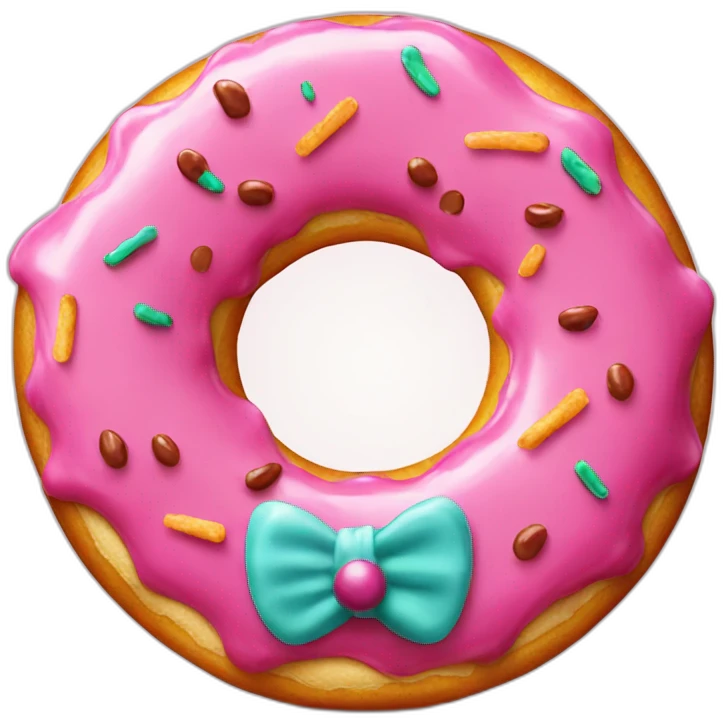 A donut calling for a pizza emoji