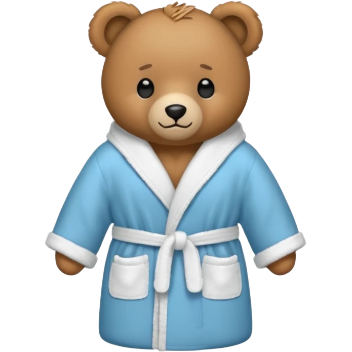 teddy bear bathrobe emoji