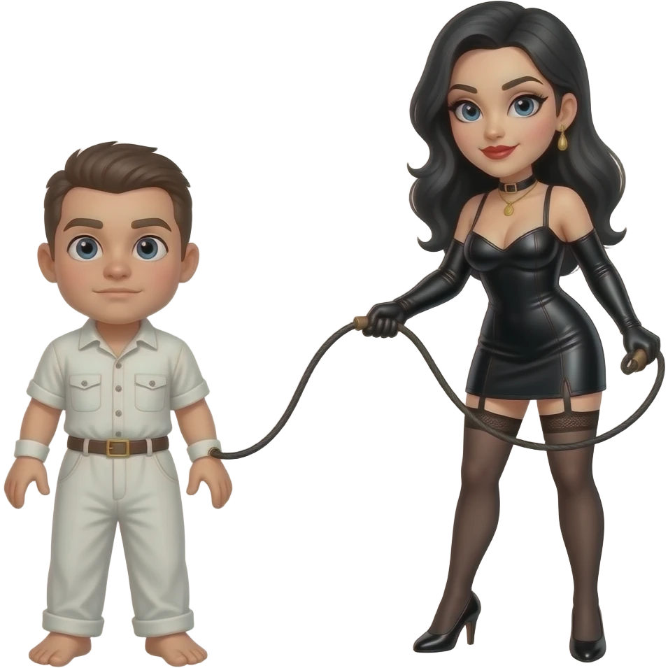 dominatrix whipping white slave emoji