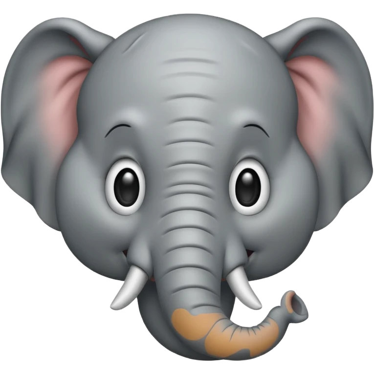 Elephant smiling face emoji