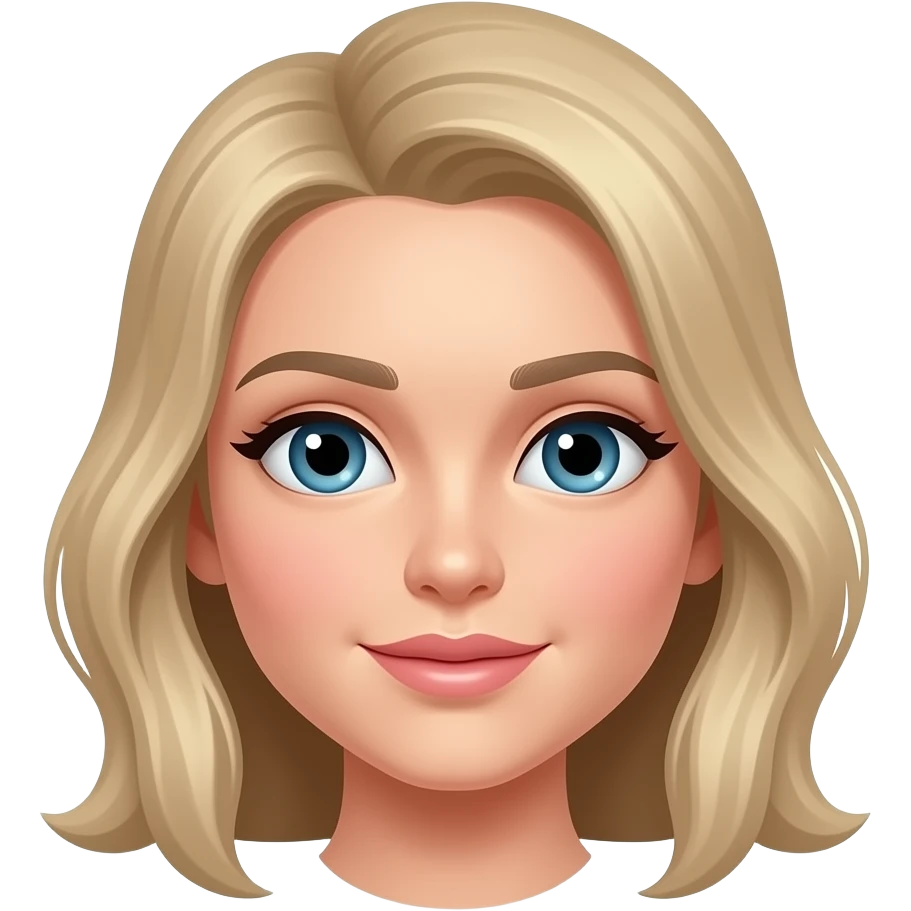 aesthetic portrait emoji, painterly style, soft brush texture, minimal clean design, centered composition emoji