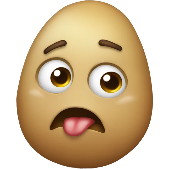 Crying potato emoji