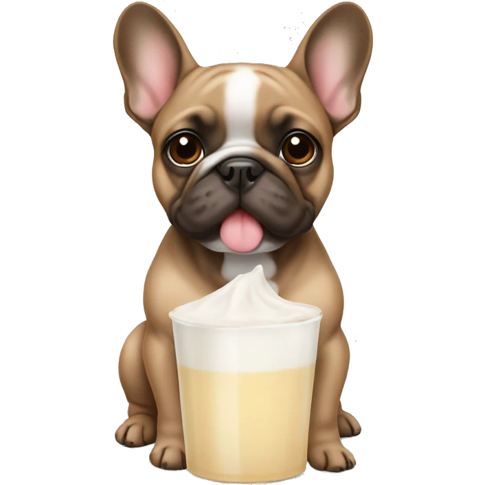 frenchie color tè con leche emoji