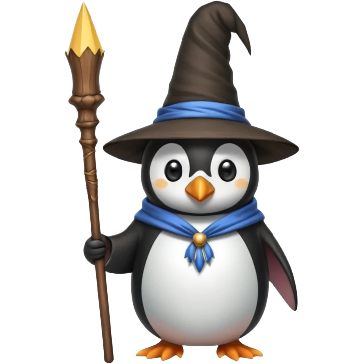 Penguin Wizard emoji