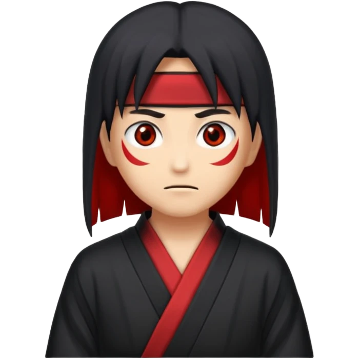 Crée un emoji antagoniste qui fait la pose a l'akatsuki emoji