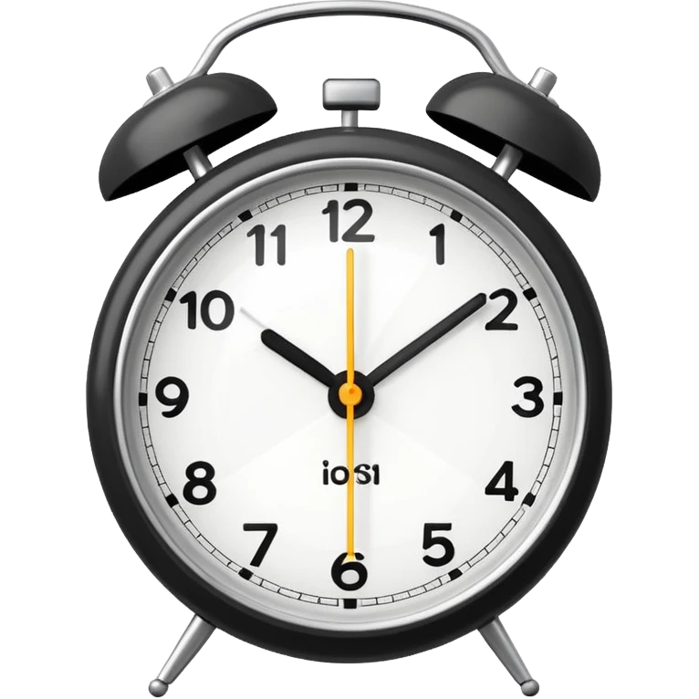 alarm oclock aesthetic and ios.18.1 and to show six in the morning emoji