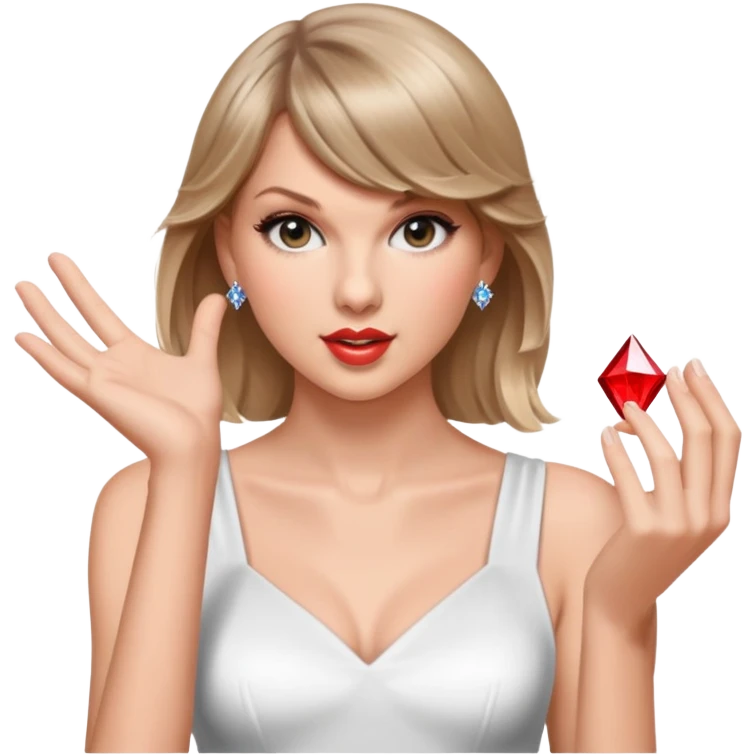 Taylor swift doing a magic trick emoji