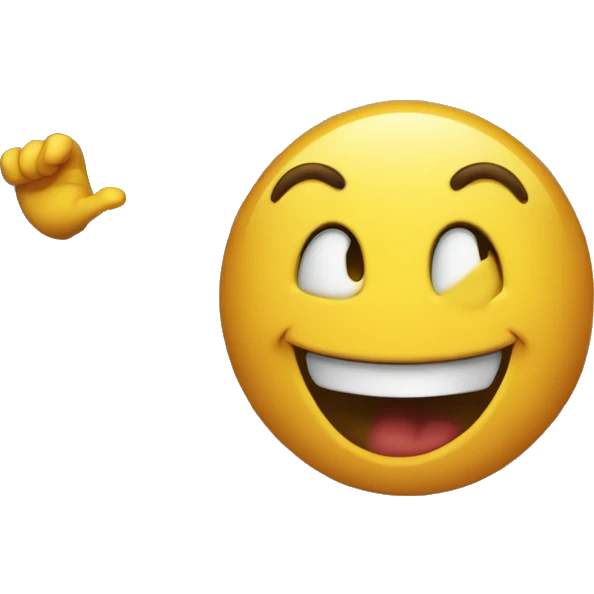 Laughing emoji pointing at a door emoji