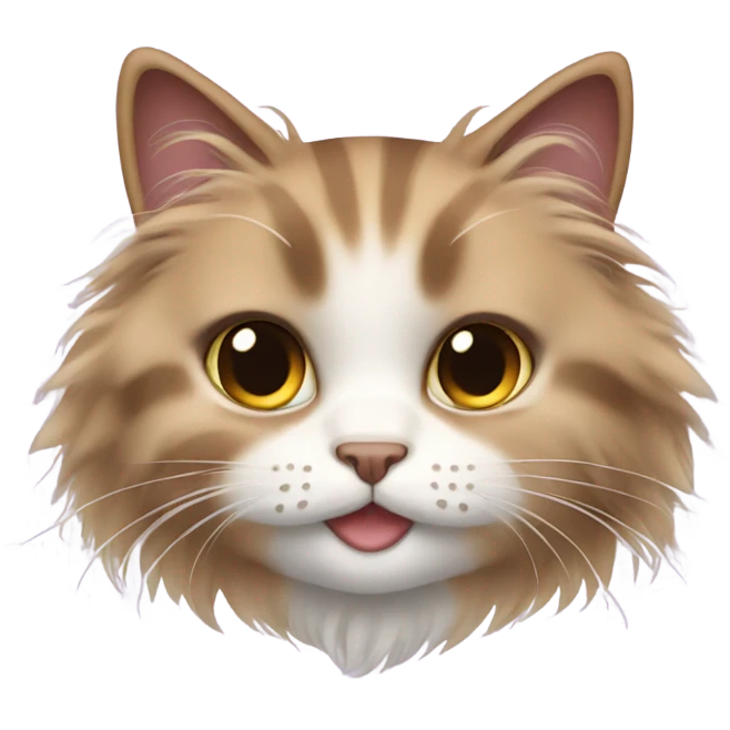 Super Fluffy cat female emoji