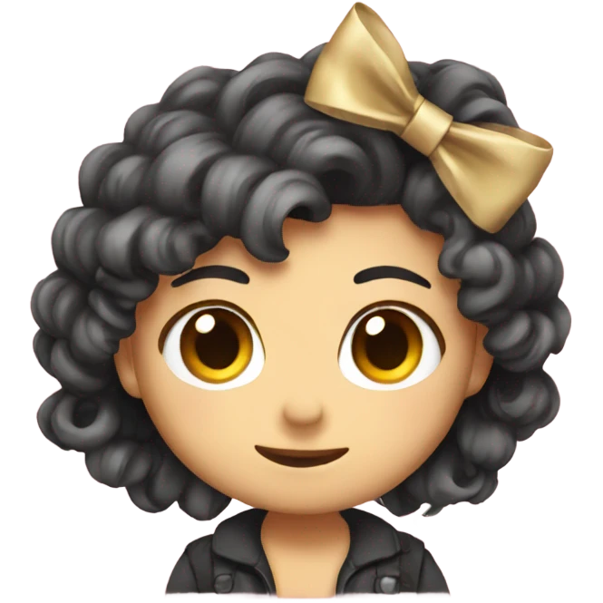 A bow cute emoji