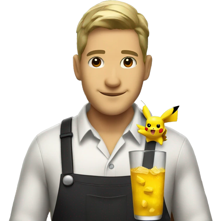 Pikachu Bartender emoji
