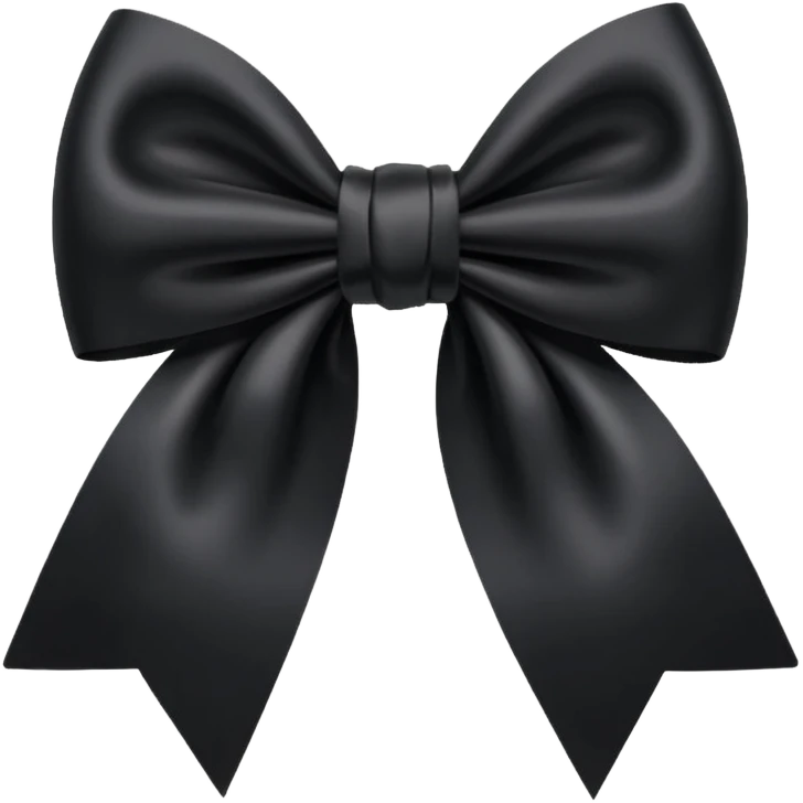 black bow emoji