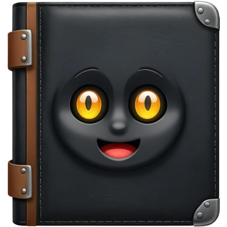 simple black book emoji