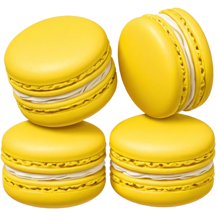 Lemon macarons  emoji