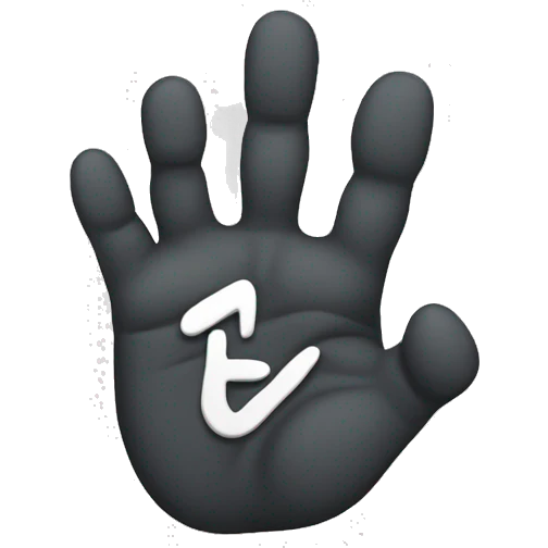 Rock-on symbol with toes emoji