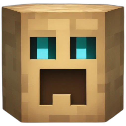 A Minecraft block emoji