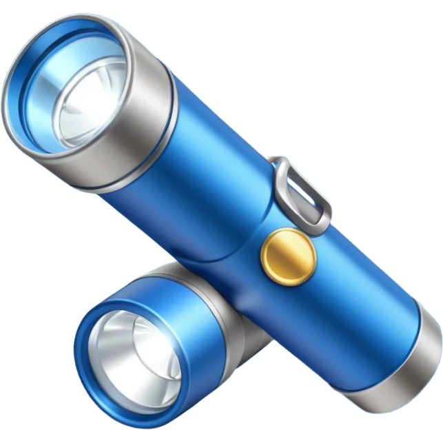 Blue flashlight emoji