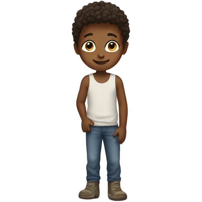 Kid with dirt on their feet emoji