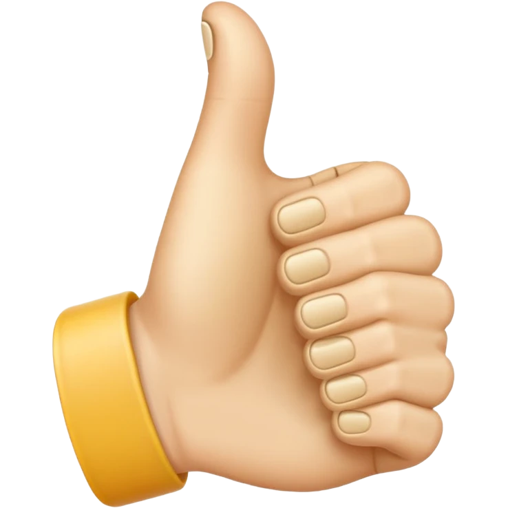 thumbs up emoij extra long thumb emoji