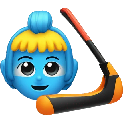 Velcro Curler made of plastic emoji