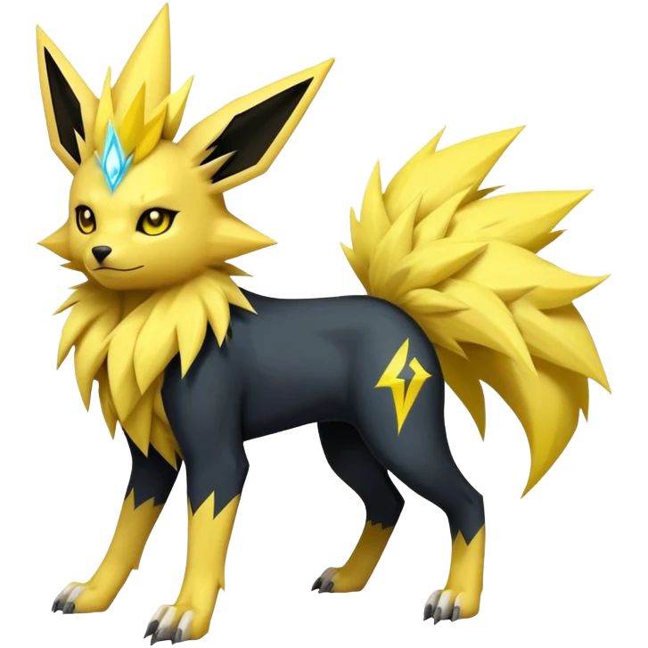 Jolteon-Luxray-Manectric-Fakémon-hybrid-creature (full body)  emoji