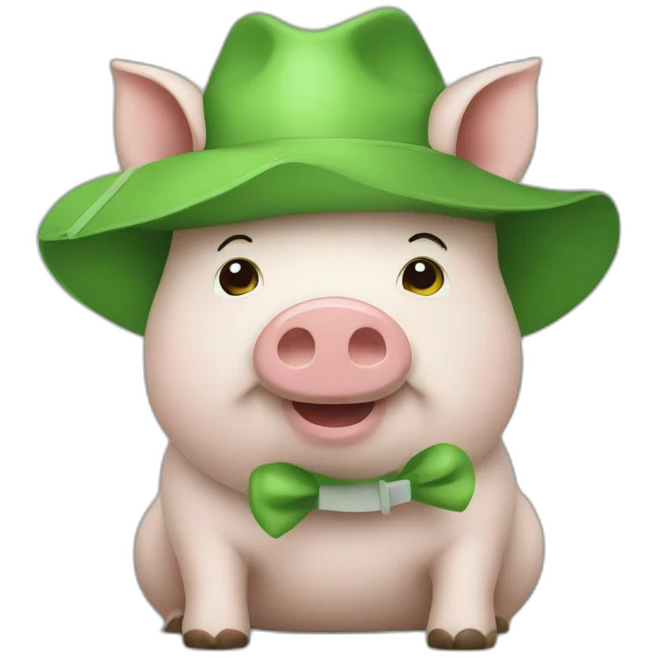 green trader piggy emoji