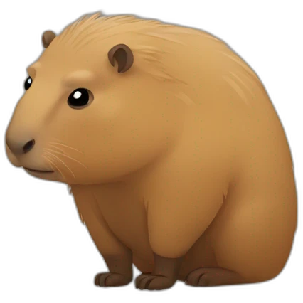 Sad capybara emoji