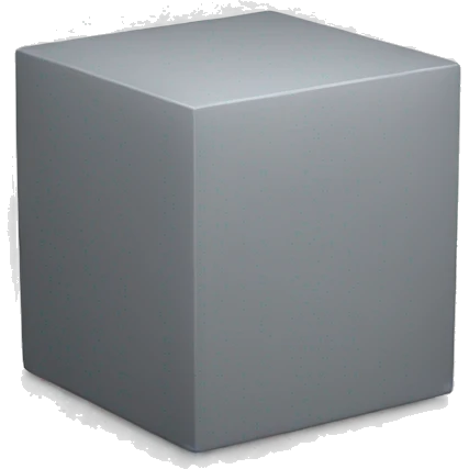 grey cube emoji