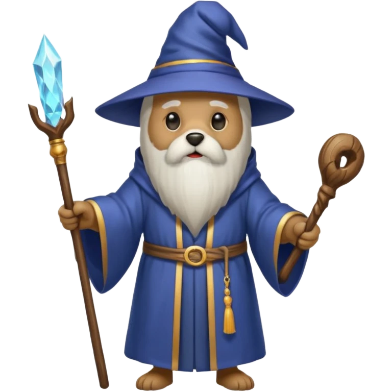 Dog wizard emoji