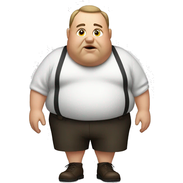 Fat man emoji