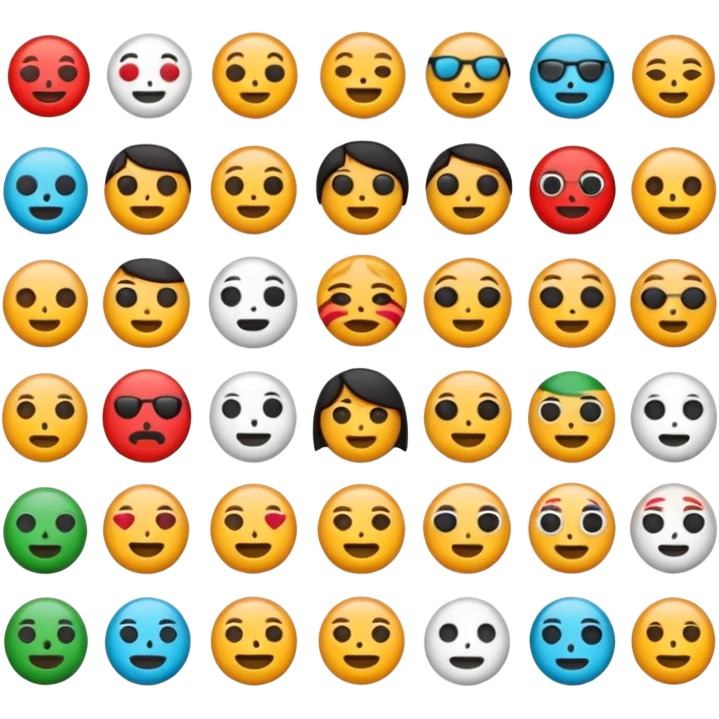crea 5 emojis para redes sociales inspirados en el diseño de la iconografía prehispánica con el fin de representar emociones o sentimientos, en este caso de la civilización mesoamérica emoji