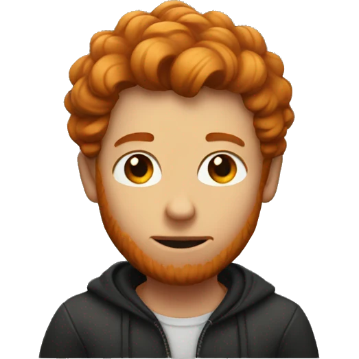 Dark ginger heart emoji