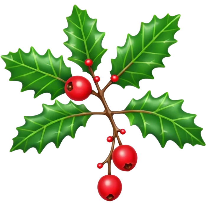 holly sprig emoji
