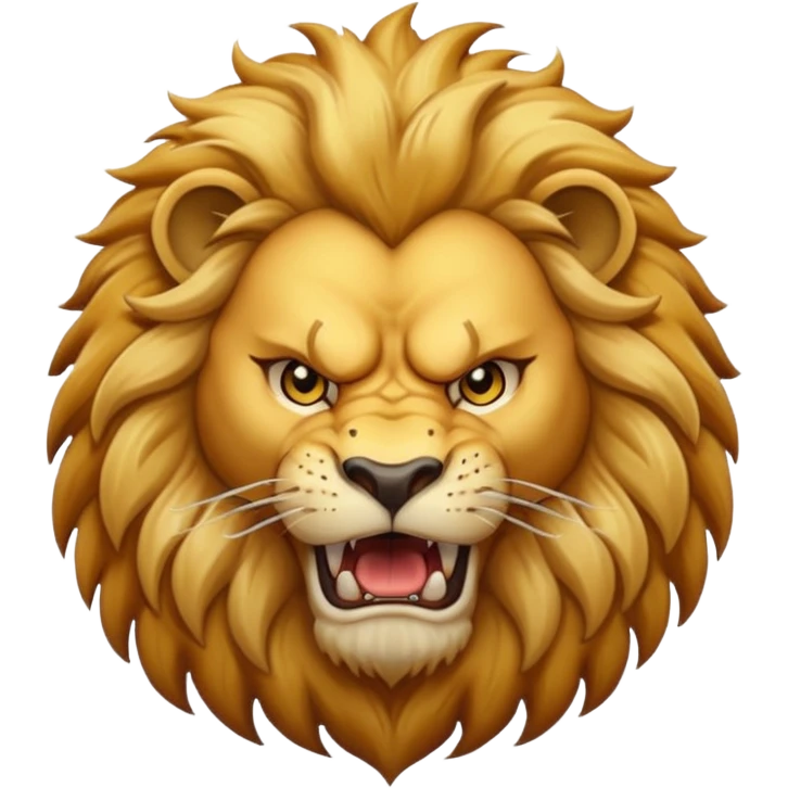 Angry lion emoji