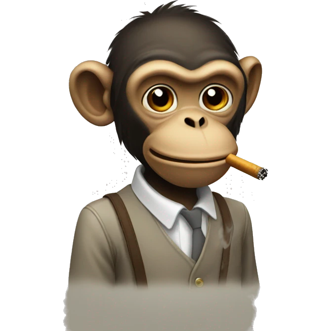 monkey blowing smoke emoji