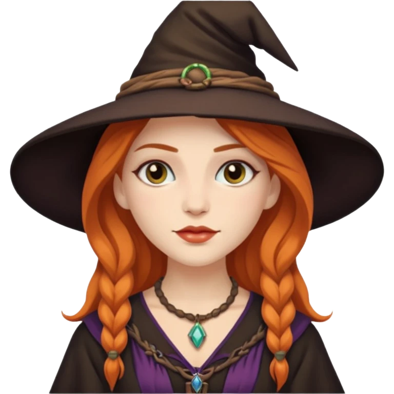 Boho witch woman emoji