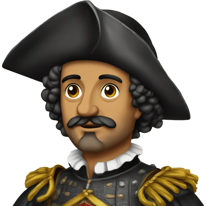 16th century spanish conquistador hernán cortes in his old years emoji