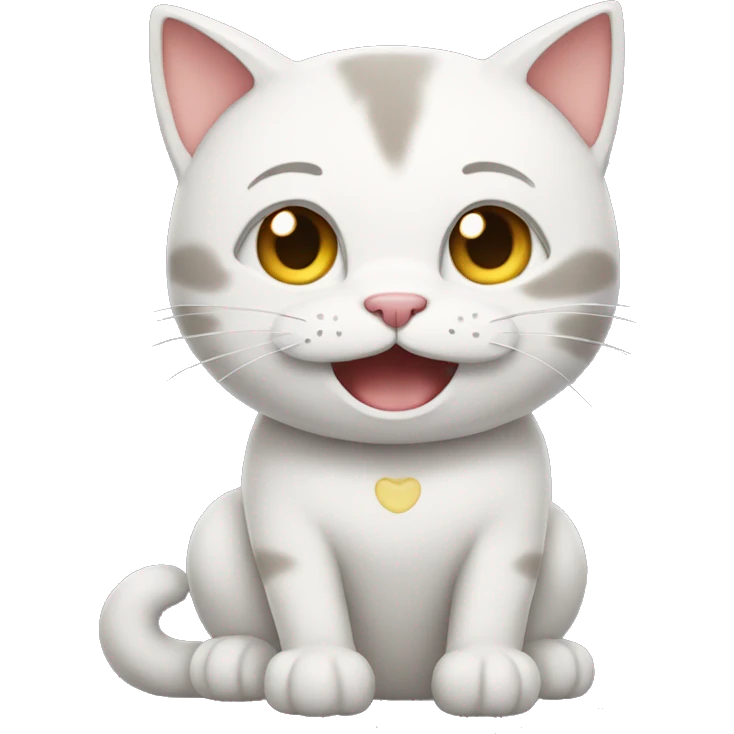 Happy cat emoji