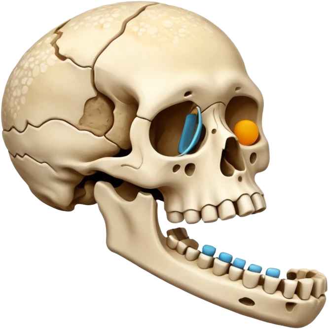 fossil bone emoji