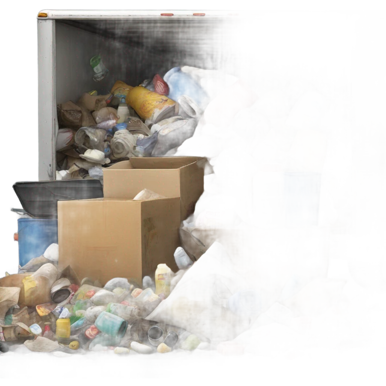 Trash trailer  emoji
