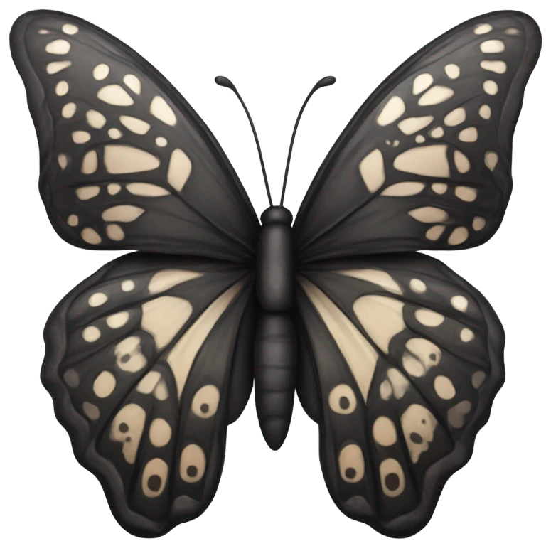 Black butterfly  emoji