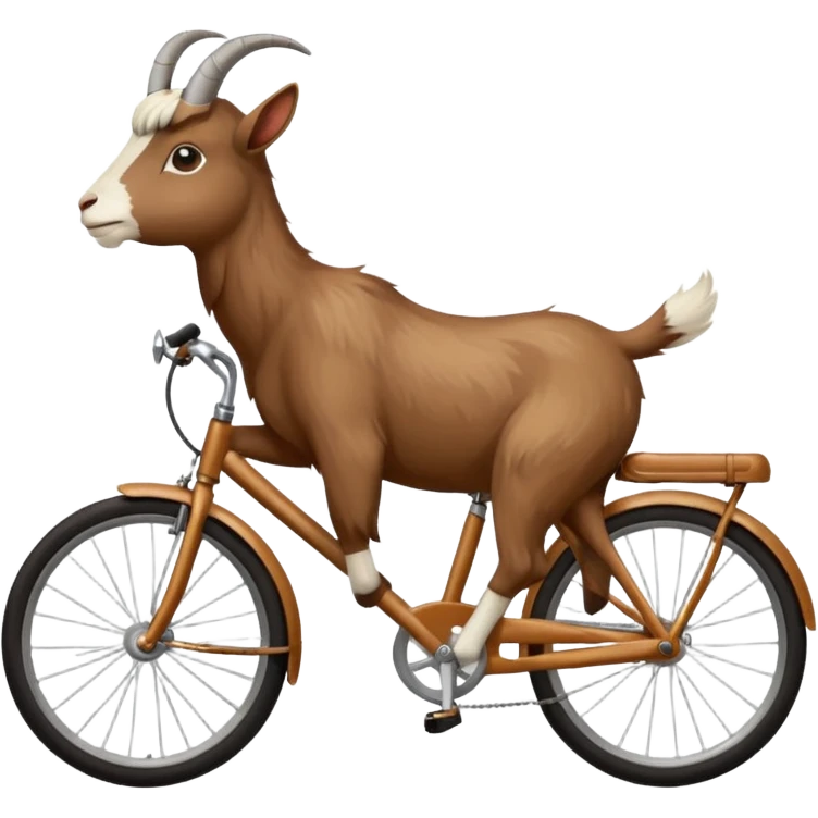 Goat on bike emoji