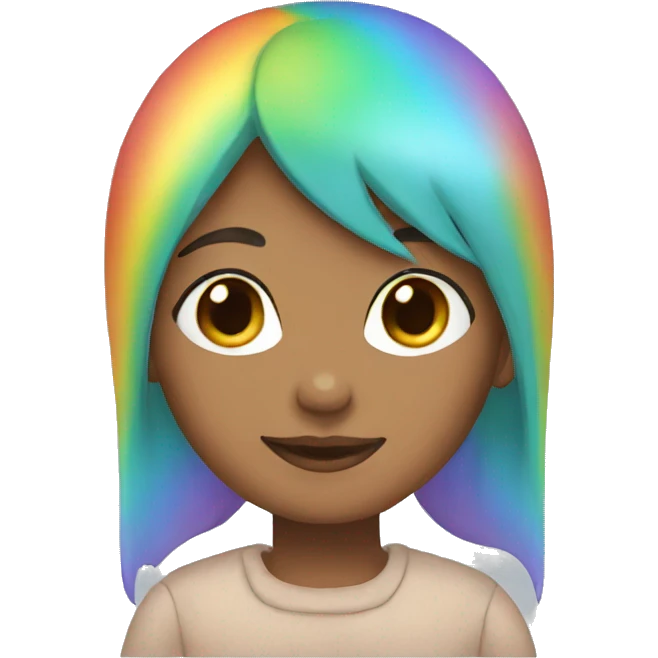 Woman sky rainbow emoji