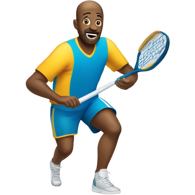 Man playing pickleballl emoji