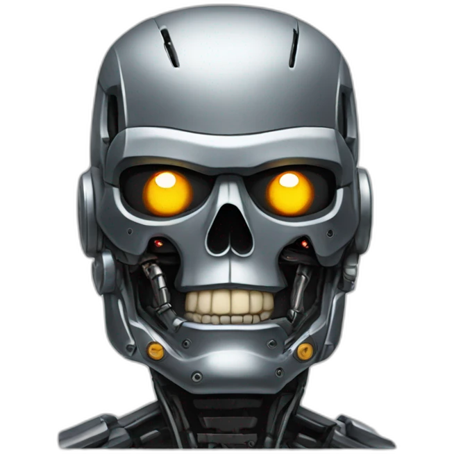 terminator with dumb face emoji
