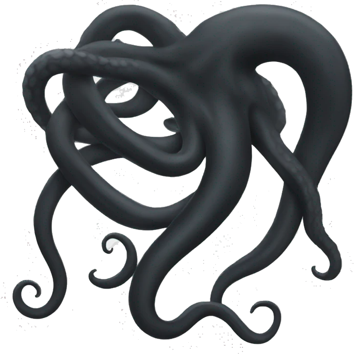 black tentacle emoji